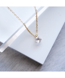 CERCA（チェルカ）の「KORIKO/≪金属アレルギー対応≫一粒ネックレス/サージカルステンレス（ネックレス）」