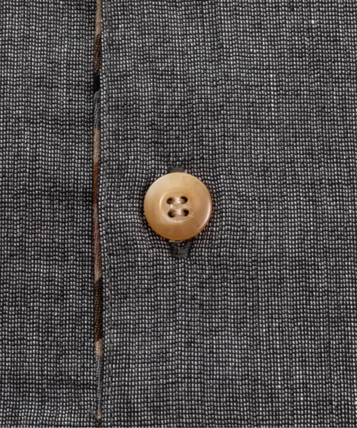 DAKS】ハケメクレープ 半袖ヘンリーネックトップス（ルーム