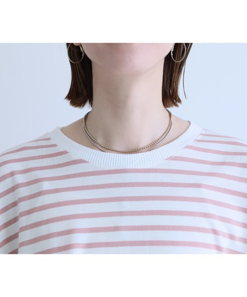 reca(レカ)の「ビックボーダープルオーバー(Tシャツ/カットソー・レディース・ピンク/グレー/ブラック・FREE)」の19枚目の写真