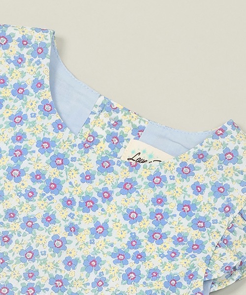 Love&Peace&Money（ラブアンドピースアンドマネー）の「小花柄バルーンワンピース（ワンピース・キッズ・ピンク/ブルー・80ｃｍ/90cm/100cm/110cm/120cm/130cm）」の5枚目の写真