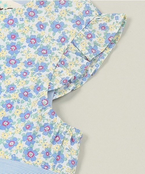 Love&Peace&Money（ラブアンドピースアンドマネー）の「小花柄バルーンワンピース（ワンピース・キッズ・ピンク/ブルー・80ｃｍ/90cm/100cm/110cm/120cm/130cm）」の6枚目の写真