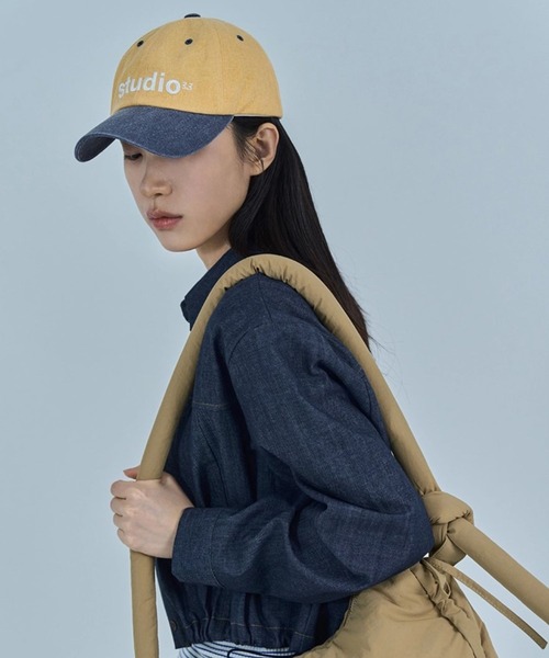 3.3 Field Trip (3.3フィールドトリップ)の「【UNISEX】3.3 Field Trip/STUDIO CAP 2114012(キャップ・レディース・イエロー/ボルドー・FREE)」の6枚目の写真