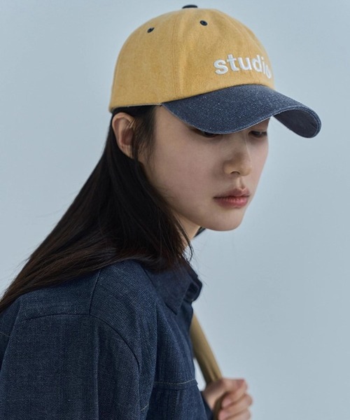 3.3 Field Trip (3.3フィールドトリップ)の「【UNISEX】3.3 Field Trip/STUDIO CAP 2114012(キャップ・レディース・イエロー/ボルドー・FREE)」の7枚目の写真