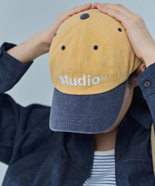 3.3 Field Trip (3.3フィールドトリップ)の「【UNISEX】3.3 Field Trip/STUDIO CAP 2114012(キャップ・レディース・イエロー/ボルドー・FREE)」の8枚目の写真