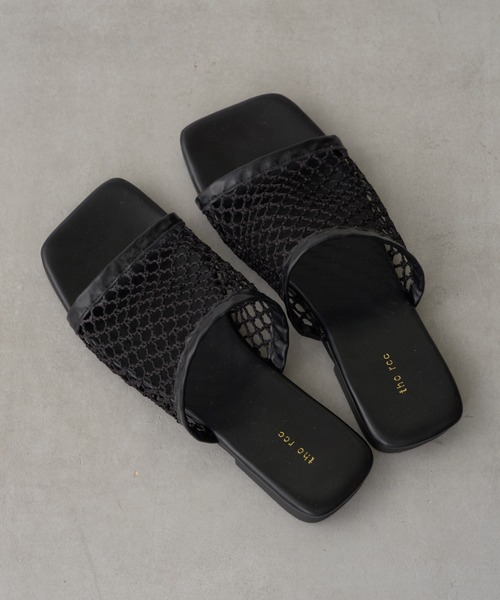 Lui's（ルイス）の「メッシュフラットサンダル（サンダル・レディース・ブラック・24.5/23.5）」の8枚目の写真