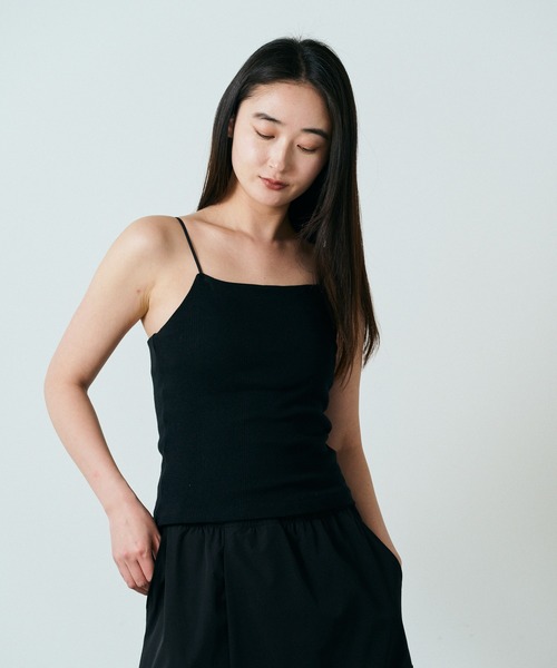 MILLER（ミラー）の「R.P.miller/ミラー Prib Cap Cami (SOLID) キャミソール 2026新作 再入荷（キャミソール・レディース・ブラック/アイボリー/チョコ/ローズ・FREE）」の8枚目の写真