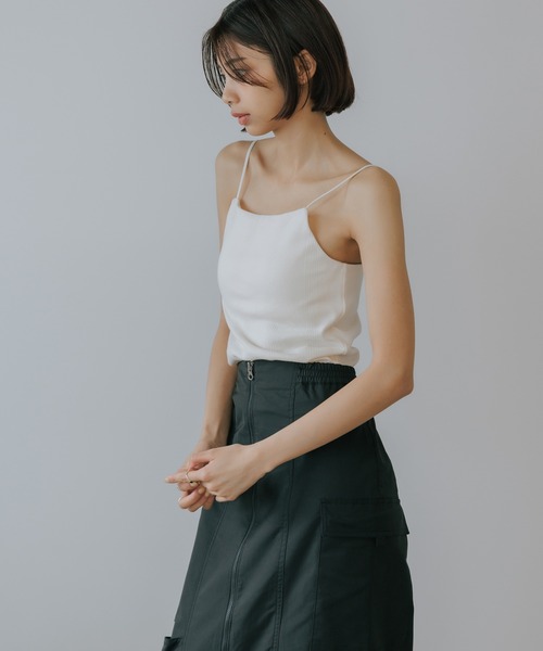 MILLER（ミラー）の「R.P.miller/ミラー Prib Cap Cami (SOLID) キャミソール 2026新作 再入荷（キャミソール・レディース・ブラック/アイボリー/チョコ/ローズ・FREE）」の9枚目の写真