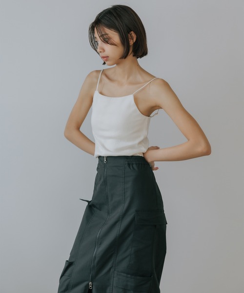 MILLER（ミラー）の「R.P.miller/ミラー Prib Cap Cami (SOLID) キャミソール 2026新作 再入荷（キャミソール・レディース・ブラック/アイボリー/チョコ/ローズ・FREE）」の10枚目の写真