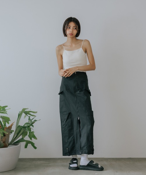 MILLER（ミラー）の「R.P.miller/ミラー Prib Cap Cami (SOLID) キャミソール 2026新作 再入荷（キャミソール・レディース・ブラック/アイボリー/チョコ/ローズ・FREE）」の12枚目の写真