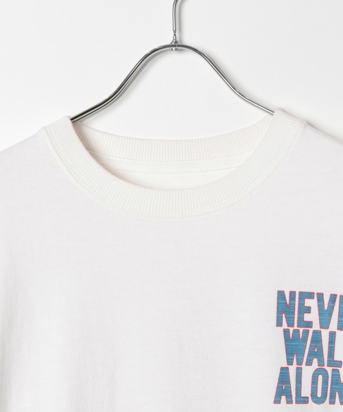 PBLIM（ページボーイリム）の「PBLIM/ボーダーロゴT（Tシャツ/カットソー・レディース・オフホワイト/パープル/ブラック/オレンジ/ブルー・LARGE/MEDIUM）」の12枚目の写真