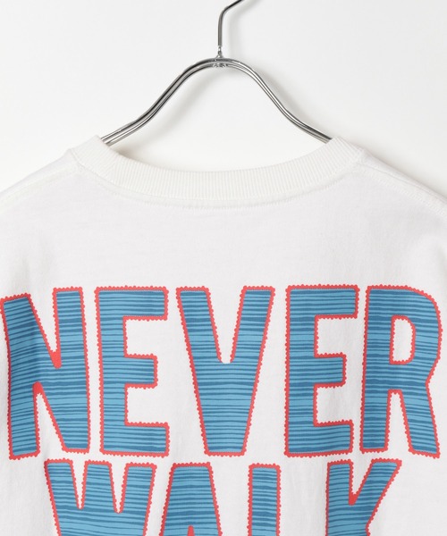 PBLIM（ページボーイリム）の「PBLIM/ボーダーロゴT（Tシャツ/カットソー・レディース・オフホワイト/パープル/ブラック/オレンジ/ブルー・LARGE/MEDIUM）」の13枚目の写真