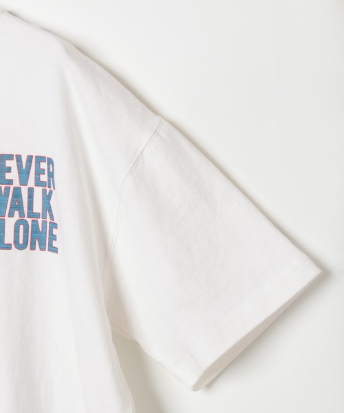 PBLIM（ページボーイリム）の「PBLIM/ボーダーロゴT（Tシャツ/カットソー・レディース・オフホワイト/パープル/ブラック/オレンジ/ブルー・LARGE/MEDIUM）」の15枚目の写真