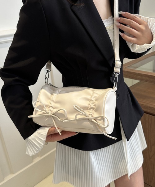 リボンギャザーショルダーbag セール】リボンギャザーショルダーバッグ（ショルダーバッグ