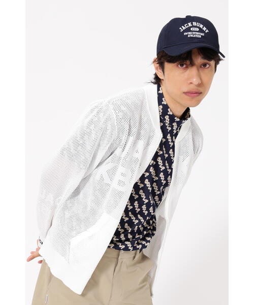 Jack Bunny!!(ジャックバニー)の「【Jack Bunny!!】EX Flexフルジップニットブルゾン(その他アウター・メンズ・ネイビー/ホワイト・MEDIUM/X-LARGE/LARGE)」の3枚目の写真