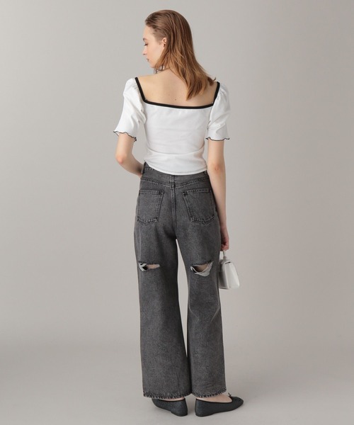FOREVER 21(フォーエバー トゥエンティーワン)の「【2024SS】ミニリボンスクエアT(Tシャツ/カットソー・レディース・ブラック/オフホワイト/レオパード・FREE)」の11枚目の写真