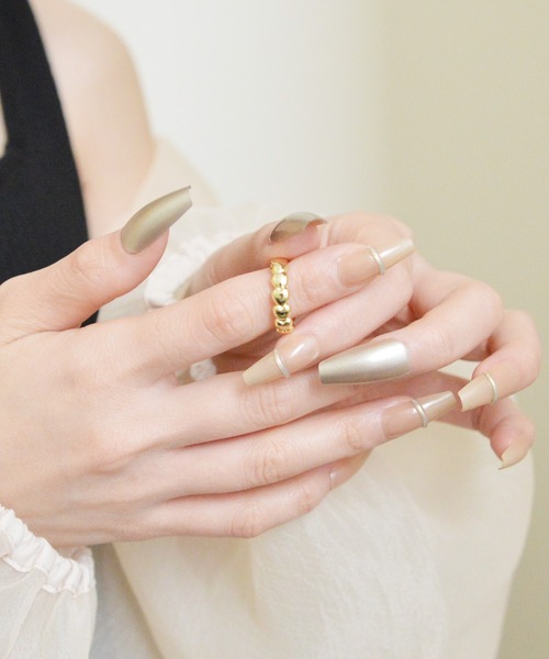 styiro(スタイロ)の「ニッケルフリー ハートメタルリング(リング・レディース・シルバー/シルバー系2/ゴールド系2/ゴールド/ゴールド系3/シルバー系3・FREE)」の21枚目の写真