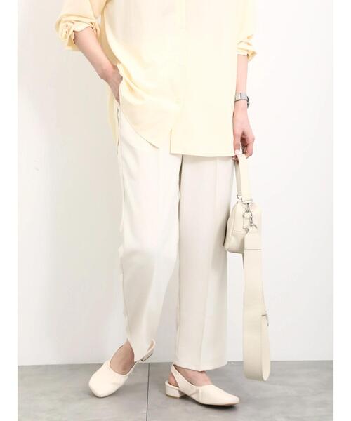 Samansa Mos2 blue(サマンサモスモスブルー)の「【接触冷感】マルチスタイルテーパードパンツ(その他パンツ・レディース・グレー/ブルー/オフホワイト/ミント/イエロー/オレンジ/ブラック・S/SS/L/M)」の12枚目の写真