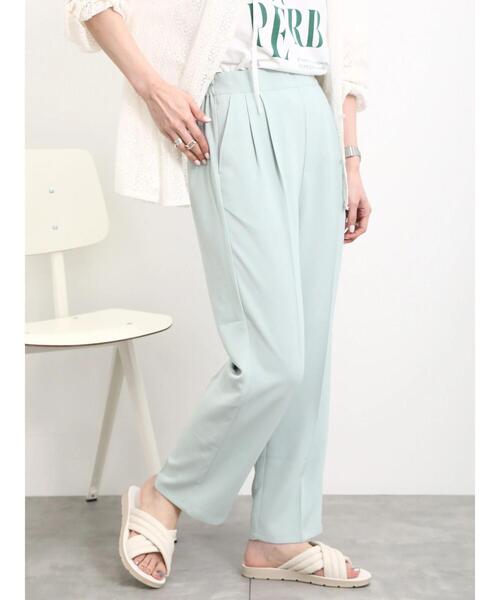 Samansa Mos2 blue(サマンサモスモスブルー)の「【接触冷感】マルチスタイルテーパードパンツ(その他パンツ・レディース・グレー/ブルー/オフホワイト/ミント/イエロー/オレンジ/ブラック・S/SS/L/M)」の14枚目の写真