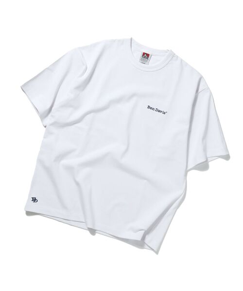 BEN DAVIS(ベンデイビス)の「【BEN DAVIS (ベンデイビス)】NAVAL別注 エクストラヘビーオーバーT / 半袖 Tシャツ ワンポイント ブランドロゴ 刺繍(Tシャツ/カットソー・メンズ・オフホワイト/ブラック/ダークネイビー/ホワイト/チャコール・X-LARGE/LARGE/MEDIUM)」の2枚目の写真