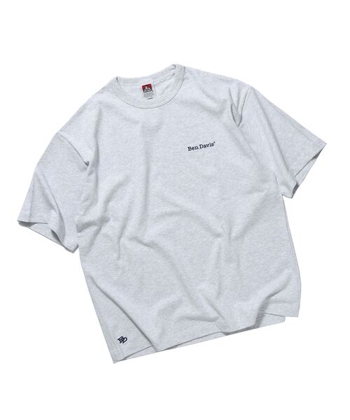 BEN DAVIS(ベンデイビス)の「【BEN DAVIS (ベンデイビス)】NAVAL別注 エクストラヘビーオーバーT / 半袖 Tシャツ ワンポイント ブランドロゴ 刺繍(Tシャツ/カットソー・メンズ・オフホワイト/ブラック/ダークネイビー/ホワイト/チャコール・X-LARGE/LARGE/MEDIUM)」の3枚目の写真