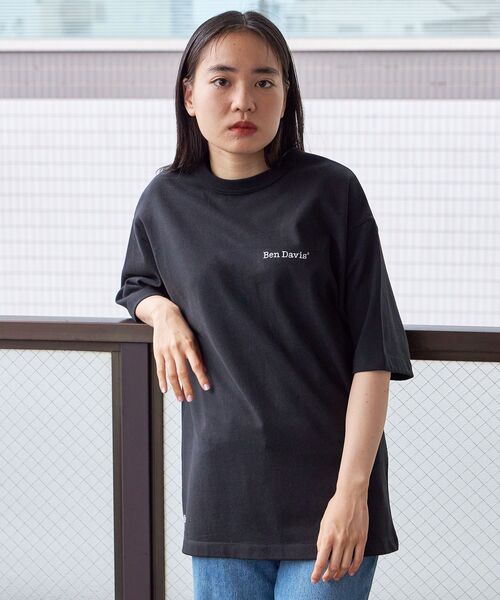 BEN DAVIS(ベンデイビス)の「【BEN DAVIS (ベンデイビス)】NAVAL別注 エクストラヘビーオーバーT / 半袖 Tシャツ ワンポイント ブランドロゴ 刺繍(Tシャツ/カットソー・メンズ・オフホワイト/ブラック/ダークネイビー/ホワイト/チャコール・X-LARGE/LARGE/MEDIUM)」の6枚目の写真