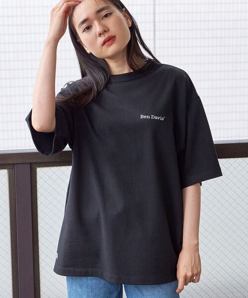 BEN DAVIS(ベンデイビス)の「【BEN DAVIS (ベンデイビス)】NAVAL別注 エクストラヘビーオーバーT / 半袖 Tシャツ ワンポイント ブランドロゴ 刺繍(Tシャツ/カットソー・メンズ・オフホワイト/ブラック/ダークネイビー/ホワイト/チャコール・X-LARGE/LARGE/MEDIUM)」の7枚目の写真