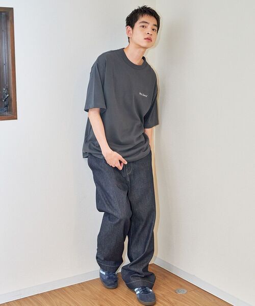 BEN DAVIS(ベンデイビス)の「【BEN DAVIS (ベンデイビス)】NAVAL別注 エクストラヘビーオーバーT / 半袖 Tシャツ ワンポイント ブランドロゴ 刺繍(Tシャツ/カットソー・メンズ・オフホワイト/ブラック/ダークネイビー/ホワイト/チャコール・X-LARGE/LARGE/MEDIUM)」の8枚目の写真