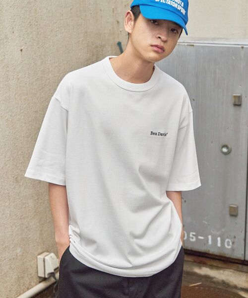 BEN DAVIS(ベンデイビス)の「【BEN DAVIS (ベンデイビス)】NAVAL別注 エクストラヘビーオーバーT / 半袖 Tシャツ ワンポイント ブランドロゴ 刺繍(Tシャツ/カットソー・メンズ・オフホワイト/ブラック/ダークネイビー/ホワイト/チャコール・X-LARGE/LARGE/MEDIUM)」の22枚目の写真