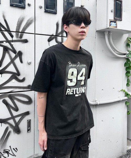 セール】ナンバーロゴピグメントTシャツ（Tシャツ/カットソー