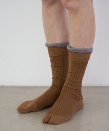 The Role design（ザロールデザイン）の「【 The Role design / ザ・ロールデザイン 】LAYERED HI RIB SOCKS WOMENS / レイヤード ハイ リブ ソックス ウィメンズ（ソックス/靴下）」