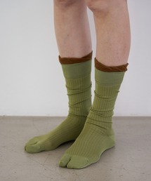 The Role design（ザロールデザイン）の「【 The Role design / ザ・ロールデザイン 】LAYERED HI RIB SOCKS WOMENS / レイヤード ハイ リブ ソックス ウィメンズ（ソックス/靴下）」