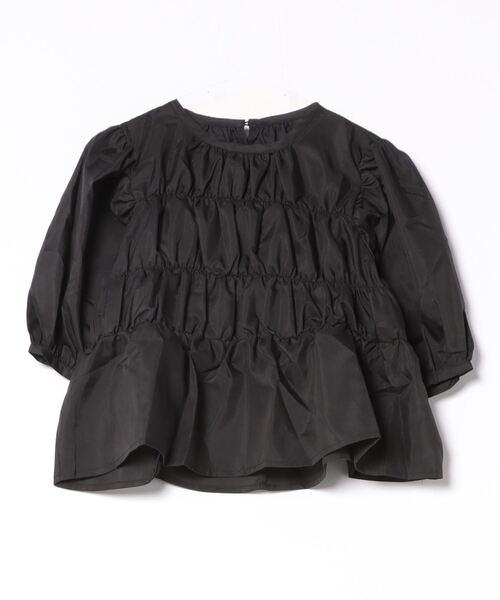 STYLEBLOCK(スタイルブロック)の「TCブロードシャーリングブラウス(シャツ/ブラウス・レディース・ブルー/グリーン系その他/ホワイト/ブラック・M)」の3枚目の写真