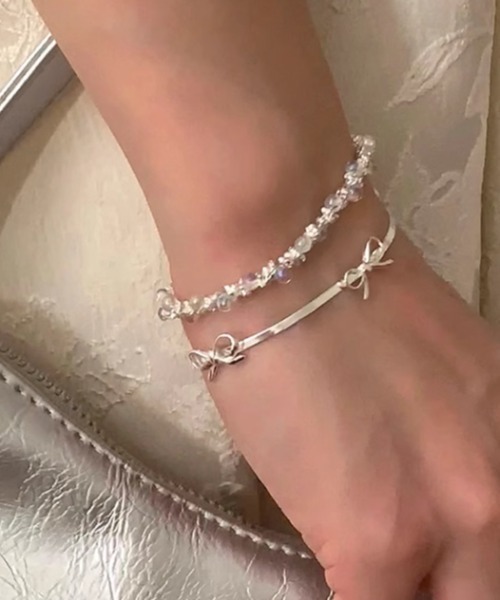 Vipoa（ヴィポア）の「mini ribbon bracelet（ブレスレット・レディース・シルバー・FREE）」の9枚目の写真