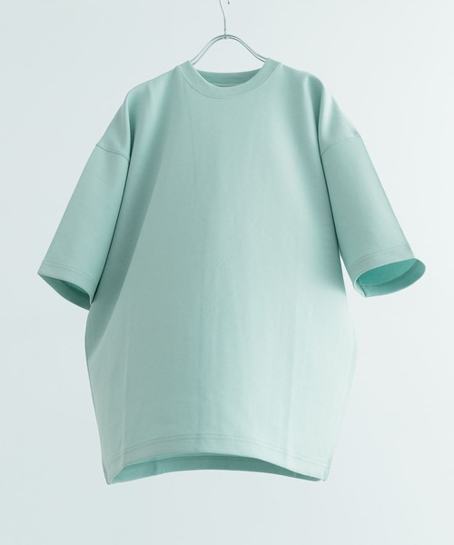 セール】スフレダンボール クルーネック Tシャツ（Tシャツ