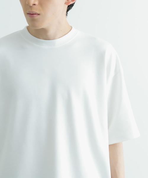 ITEMS URBANRESEARCH(アイテムズ アーバンリサーチ)の「スフレダンボール クルーネック Tシャツ(Tシャツ/カットソー・メンズ・ミント/オフホワイト/グレー系その他/ブラック・MEDIUM/LARGE)」の15枚目の写真