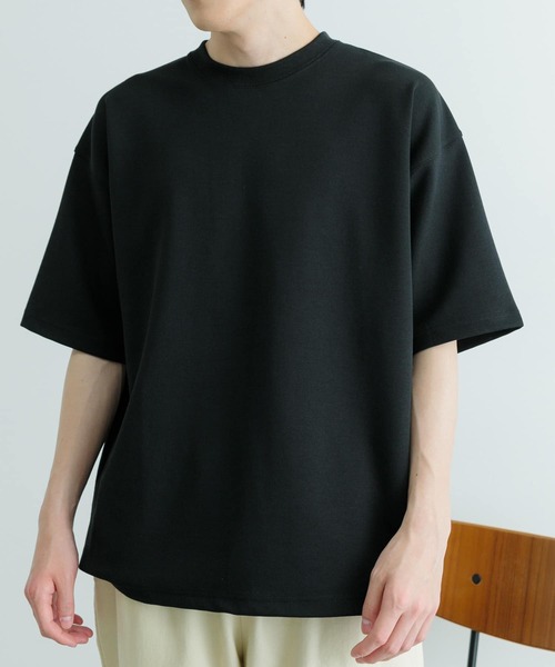 セール】スフレダンボール クルーネック Tシャツ（Tシャツ