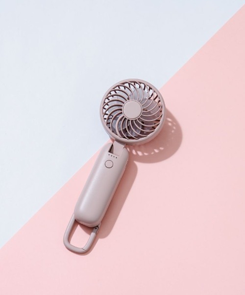 MARK'S(マークス)の「大風量ダブルファン カラビナ付き(生活家電・レディース・ピンク/ブルー/ホワイト・FREE)」の3枚目の写真