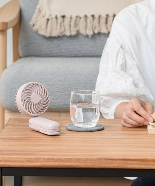 MARK'S(マークス)の「大風量ダブルファン カラビナ付き(生活家電・レディース・ピンク/ブルー/ホワイト・FREE)」の5枚目の写真