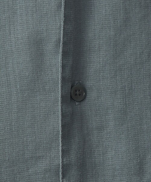 green label relaxing（グリーンレーベルリラクシング）の「BREEZY ラミー オープンカラー シャツ -通気性-（シャツ/ブラウス・メンズ・ダークグリーン/グレー/マスタード・XL/L/M/S）」の15枚目の写真