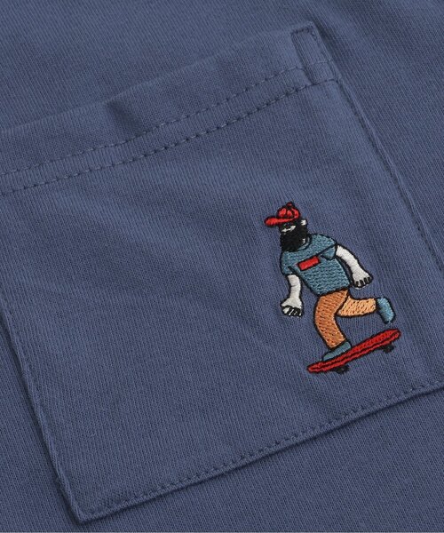BREEZE(ブリーズ)の「【WEB限定】刺繍ワッペンTシャツ_80~150サイズ(Tシャツ/カットソー・キッズ・チャコール/グリーン/ブルー/オフホワイト・110/120/80/130/140/150/90/100)」の15枚目の写真