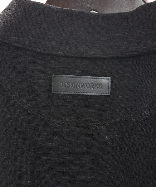 DESIGNWORKS（デザインワークス）の「コンパクトパイル スキッパーポロシャツ（ポロシャツ・メンズ・ブラック/オフホワイト/ブルー/ベージュ・46/48/50）」の11枚目の写真