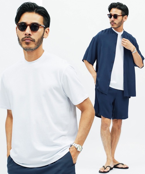 ジャケット専用 接触冷感半袖Tシャツカットソー（Tシャツ