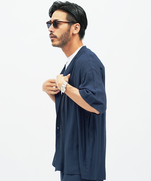 jiggys shop(ジギーズショップ)の「ジャケット専用 接触冷感半袖Tシャツカットソー(Tシャツ/カットソー・メンズ・ホワイト系その他2/ブラック系その他2/グレー系その他2/ホワイト系その他/ブラック系その他/グレー系その他・MEDIUM/LARGE/X-LARGE)」の14枚目の写真