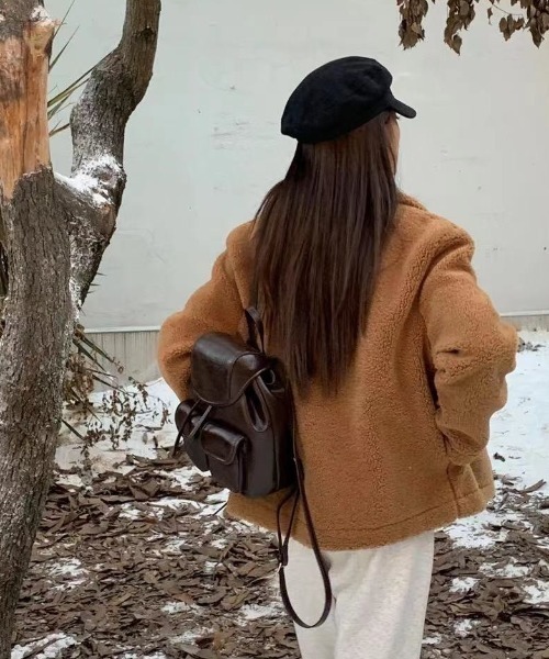 sakishimatokyo（サキシマトーキョー）の「フェイクレザー コンパクトリュック/バックパック/合皮（バックパック/リュック・レディース・ブラック/シルバー/ホワイト・FREE）」の4枚目の写真