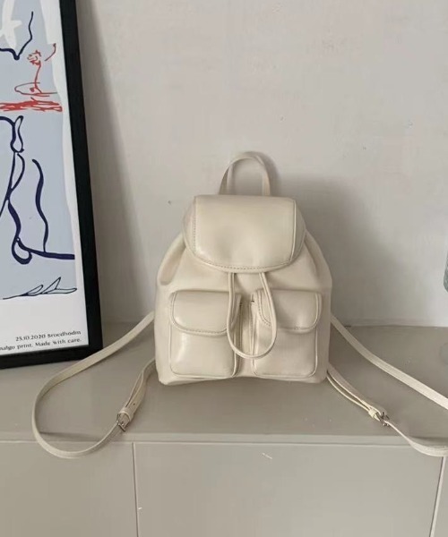 sakishimatokyo（サキシマトーキョー）の「フェイクレザー コンパクトリュック/バックパック/合皮（バックパック/リュック・レディース・ブラック/シルバー/ホワイト・FREE）」の19枚目の写真