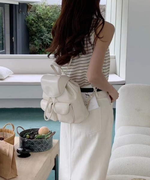 sakishimatokyo（サキシマトーキョー）の「フェイクレザー コンパクトリュック/バックパック/合皮（バックパック/リュック・レディース・ブラック/シルバー/ホワイト・FREE）」の18枚目の写真