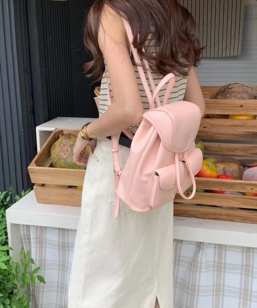 sakishimatokyo（サキシマトーキョー）の「フェイクレザー コンパクトリュック/バックパック/合皮（バックパック/リュック・レディース・ブラック/シルバー/ホワイト・FREE）」の16枚目の写真