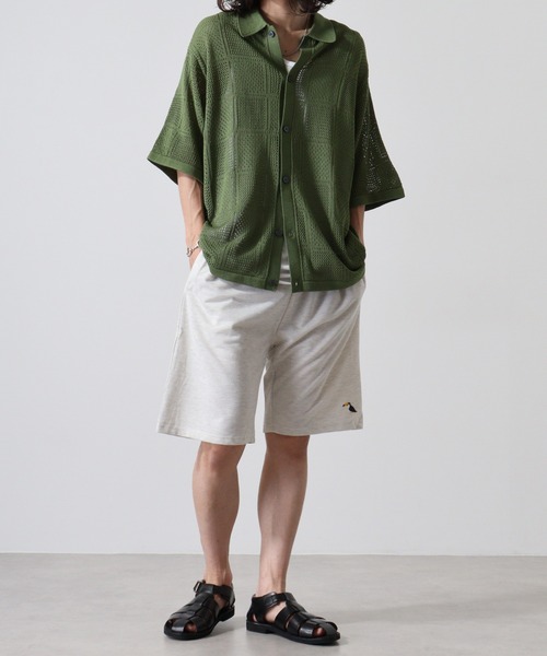 ACE(エース)の「ACE ミニ裏毛刺繍ハーフパンツ(その他パンツ・メンズ・オートミール/グリーン/ブラック/オリーブ/ブルー/杢グレー・M/L/LL)」の19枚目の写真