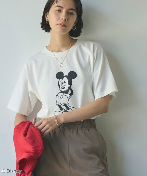 Disney(ディズニー)の「coen限定/Disney(ディズニー)アソートプリントTシャツ(WEB限定サイズ)(Tシャツ/カットソー・レディース・その他4/レッド/その他3/その他2/その他1/オフホワイト・M/XL/L)」の3枚目の写真