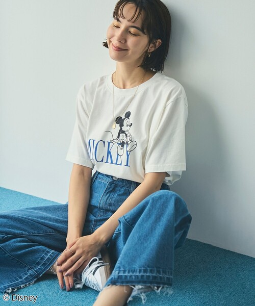 Disney(ディズニー)の「coen限定/Disney(ディズニー)アソートプリントTシャツ(WEB限定サイズ)(Tシャツ/カットソー・レディース・その他4/レッド/その他3/その他2/その他1/オフホワイト・M/XL/L)」の7枚目の写真